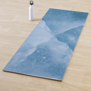 Tapis De Yoga Photo de glace bleue