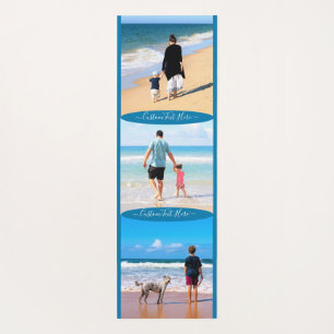 Tapis De Yoga Photo personnalisée Collage Texte Votre famille Yo