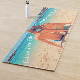 Tapis De Yoga Photo personnalisée et texte Yoga Mat - Votre prop