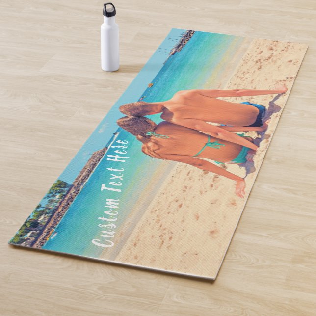 Tapis De Yoga Photo personnalisée et texte Yoga Mat Votre propre (En situation)