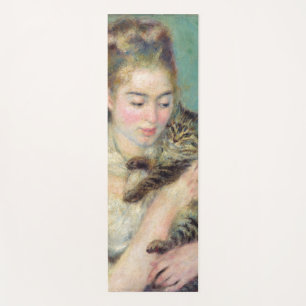 Tapis De Yoga Pierre-Auguste Renoir - Femme avec chat