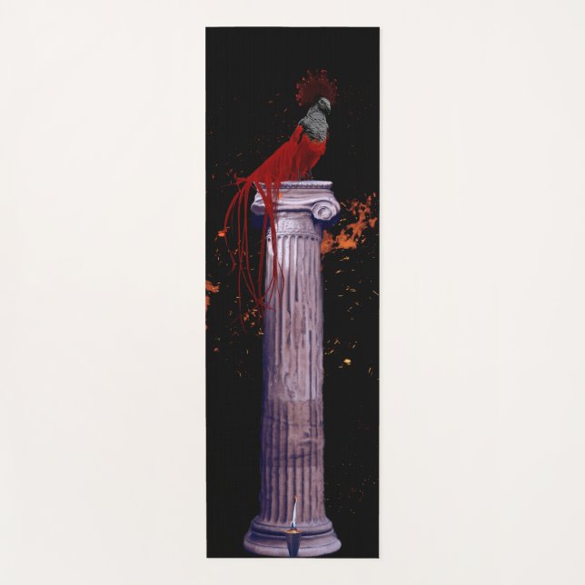 Tapis De Yoga Pilier du Phénix | Goth Yoga Mat (Devant)
