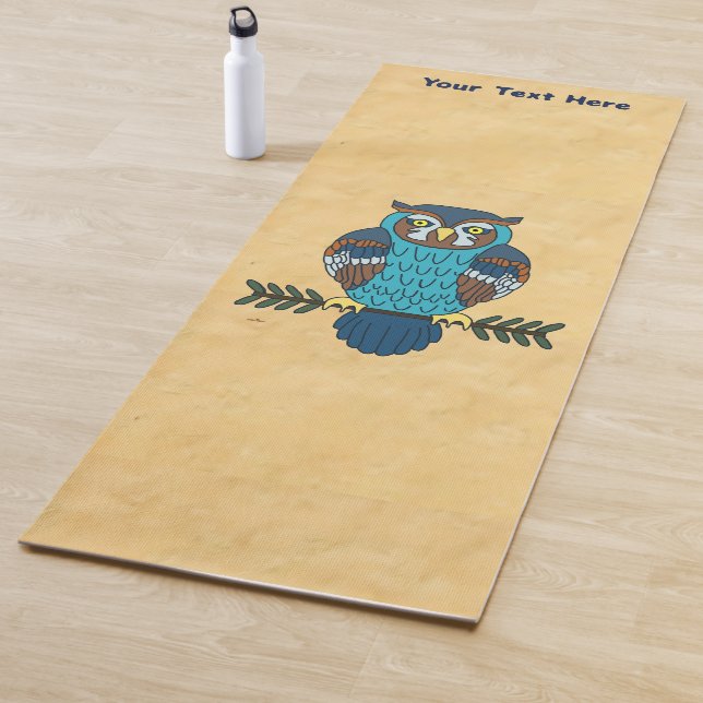 Tapis De Yoga Pine Cone Owl (En situation)