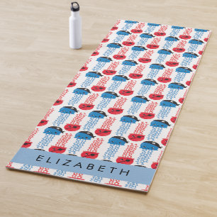 Tapis De Yoga Pirate Jellyfish, Motif de méduses, Votre nom