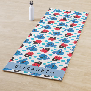 Tapis De Yoga Pirate Octopus, Motif Octopus, Mer, Votre Nom