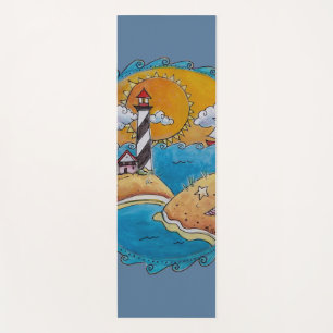 Tapis De Yoga Plage d'été amusant soleil bord de mer côte