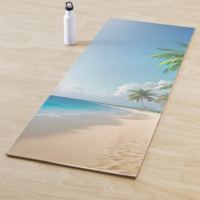 Tapis De Yoga Plage paisible Yoga Mat (En situation)