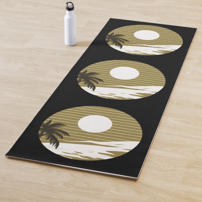 Tapis De Yoga Plage Sunset (En situation)