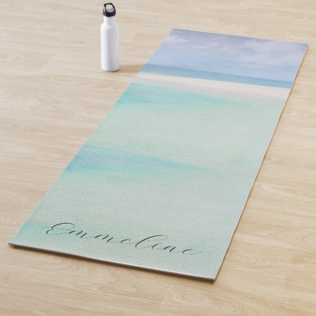 Tapis De Yoga Plage tropicale personnalisée (En situation)