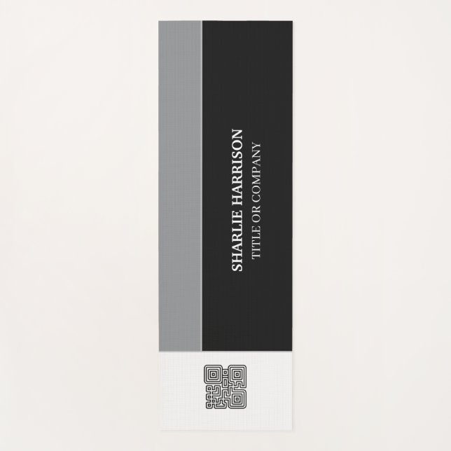 Tapis De Yoga Planificateur avec code QR (Devant)