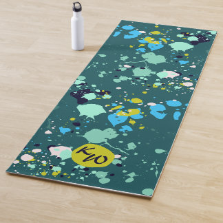 Tapis De Yoga Plat vert coloré amusant Incitatifs