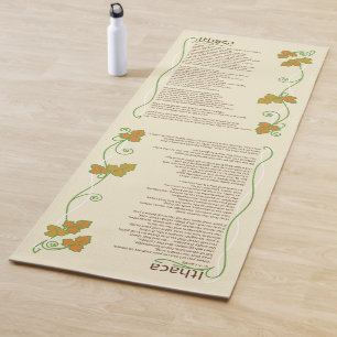Tapis De Yoga Poésie Inspirante Ithaca Yoga Mat