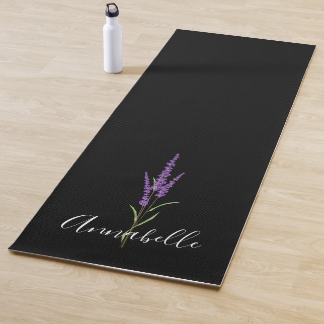 Tapis De Yoga Poitrine de lavande sur le chat de yoga personnali (En situation)