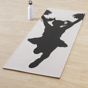 Tapis De Yoga Pom-pom girl Silhouette Girl