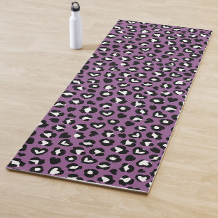 Tapis De Yoga Poster de animal, Léopard Violet, Spots De Cheetah