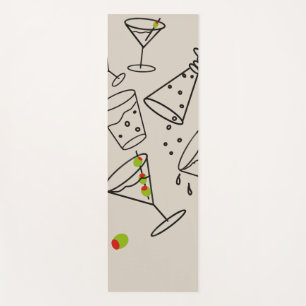 Tapis de yoga pour boissons