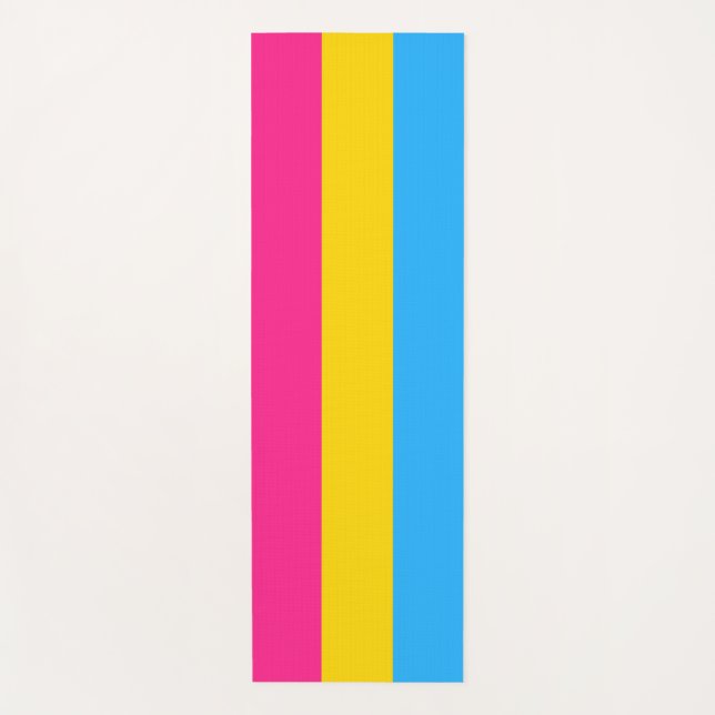 Tapis De Yoga Pride transexuelle (drapeau panaché) (Devant)