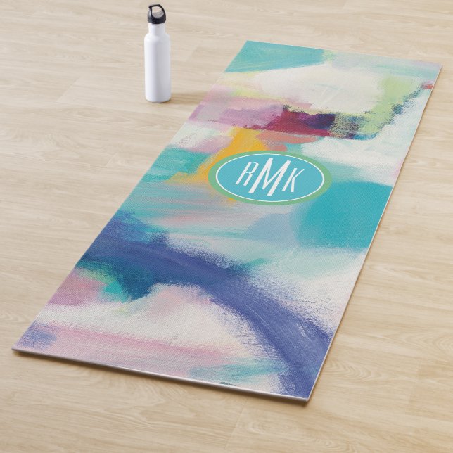 Tapis De Yoga Procès du monogramme | et lumineux bien aéré (En situation)