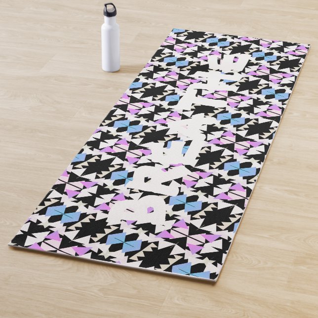 Tapis De Yoga Pyramide Triangle d'Art Abstrait Respirer Yoga Mat (En situation)