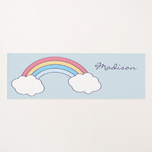 Tapis De Yoga Rainbow Sky nom personnalisé yoga mat