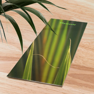 Tapis De Yoga Rameaux de palmier verts Photographie Zen Nature