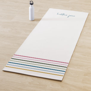 Tapis De Yoga Rayure Moderne