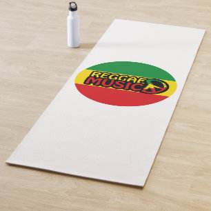 Tapis De Yoga Reggae Musique, reggae art avec symbole de paix