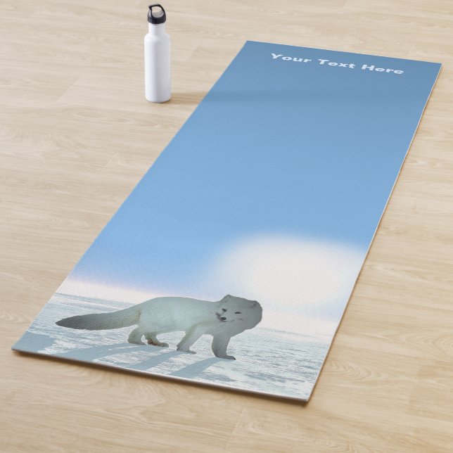 Tapis De Yoga Renard arctique (En situation)