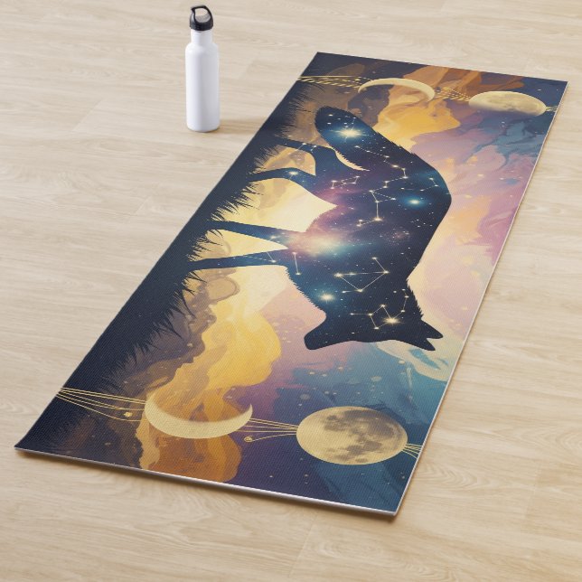 Tapis De Yoga Renard magique sous les étoiles Yoga Mats (En situation)