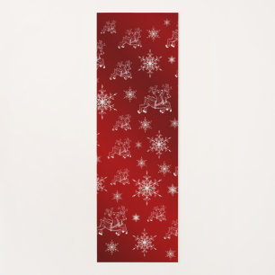 Tapis De Yoga rennes, étoile, étoiles, flocon de neige, noël