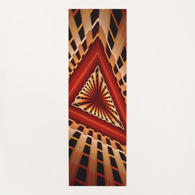 Tapis De Yoga Réseau d'Imaginaires 3D Conception graphique fract (Devant)