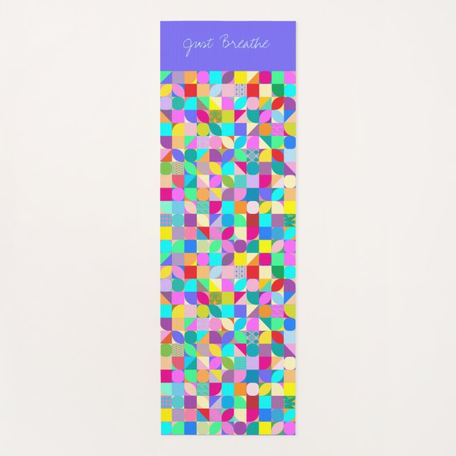 Tapis De Yoga Respirer la méditation Yoga moderne (Devant)