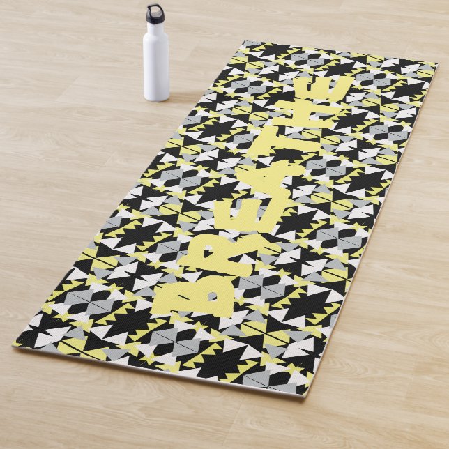 Tapis de yoga respirer Pyramide Triangle d'Art Abs (En situation)