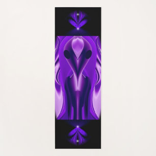 Tapis De Yoga Rêves arc-en-ciel violet 3D, Alien
