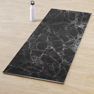 Tapis De Yoga Revêtement en pierre de marbre noir