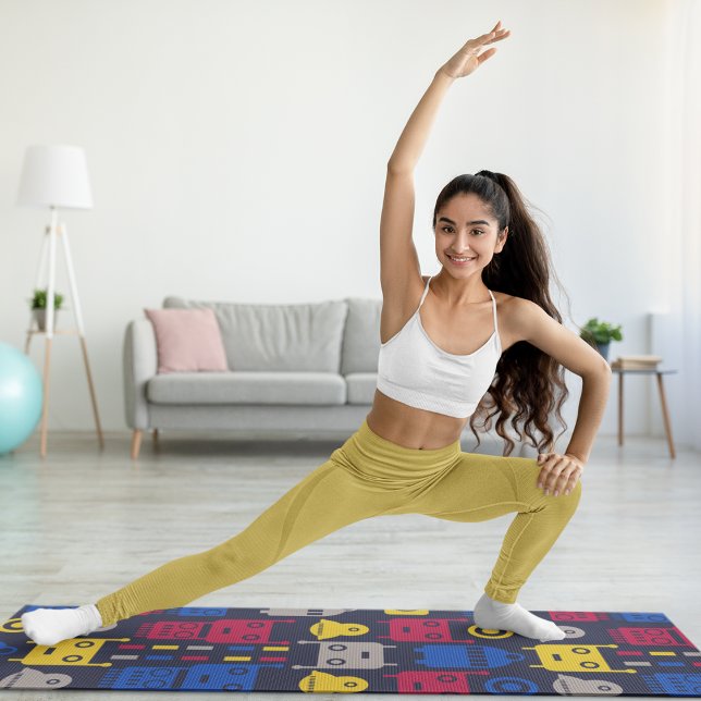 Tapis De Yoga robots de dessin animé (Créateur téléchargé)