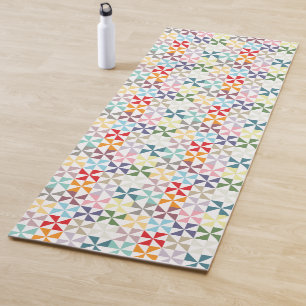 Tapis De Yoga Roues géométriques colorées