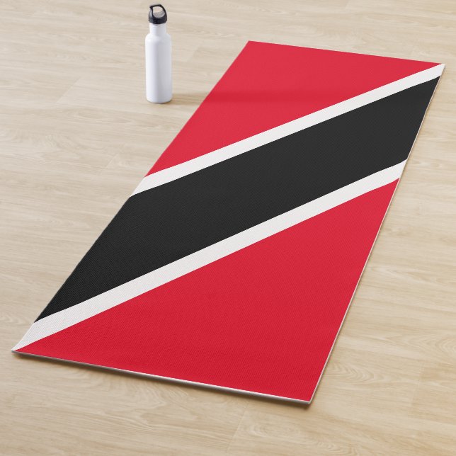 Tapis De Yoga Rouge noir (En situation)