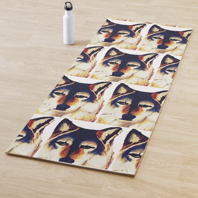 TAPIS DE YOGA ROUGE WOLF YOGA MAT (En situation)
