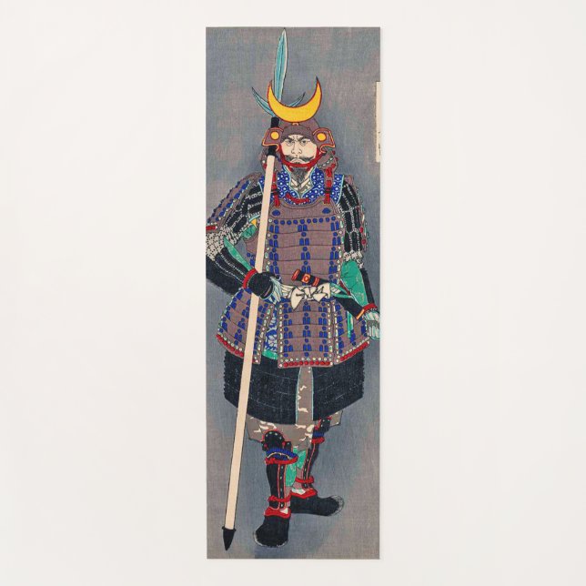 Tapis De Yoga Samurai en Armor, Tsukioka Yoshitoshi (Devant)