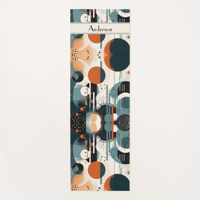 Tapis De Yoga Scandi Groove, personnalisé (Devant)