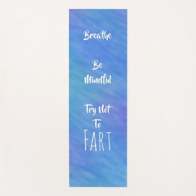 Tapis De Yoga Serene Essaie De Ne Pas Péter (Devant)