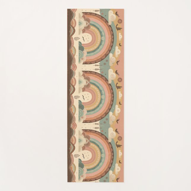 Tapis De Yoga Sérénité bohème Yoga Mat (Devant)