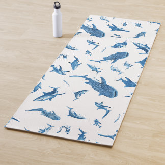 Tapis De Yoga Sharks & Manta Rays|Ocean Art Design