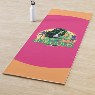 Tapis De Yoga She-Hulk Retro Palm Tree Graphic