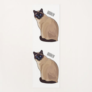 Tapis De Yoga Siamese cat cartoon