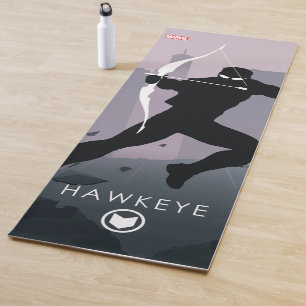 Tapis De Yoga Silhouette héroïque de Hawkeye