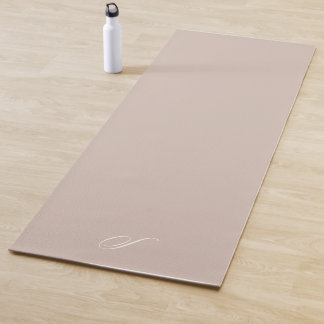 Tapis De Yoga Simple Taupe Neutre Minimaliste Exercice