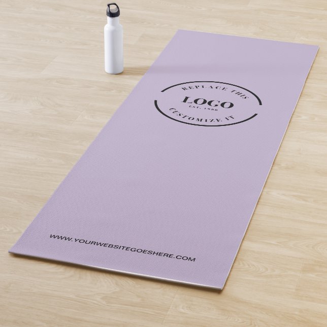Tapis De Yoga Site Web du logo commercial minimal personnalisé v (En situation)