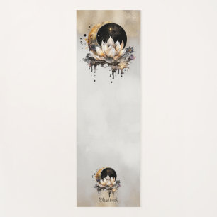 Tapis De Yoga Soleil d'or céleste, Crème d'or Lotus de lune